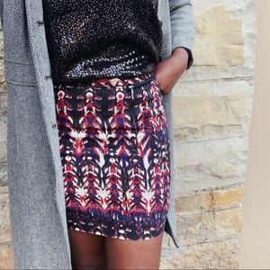 Paint Pattern Mini Skirt